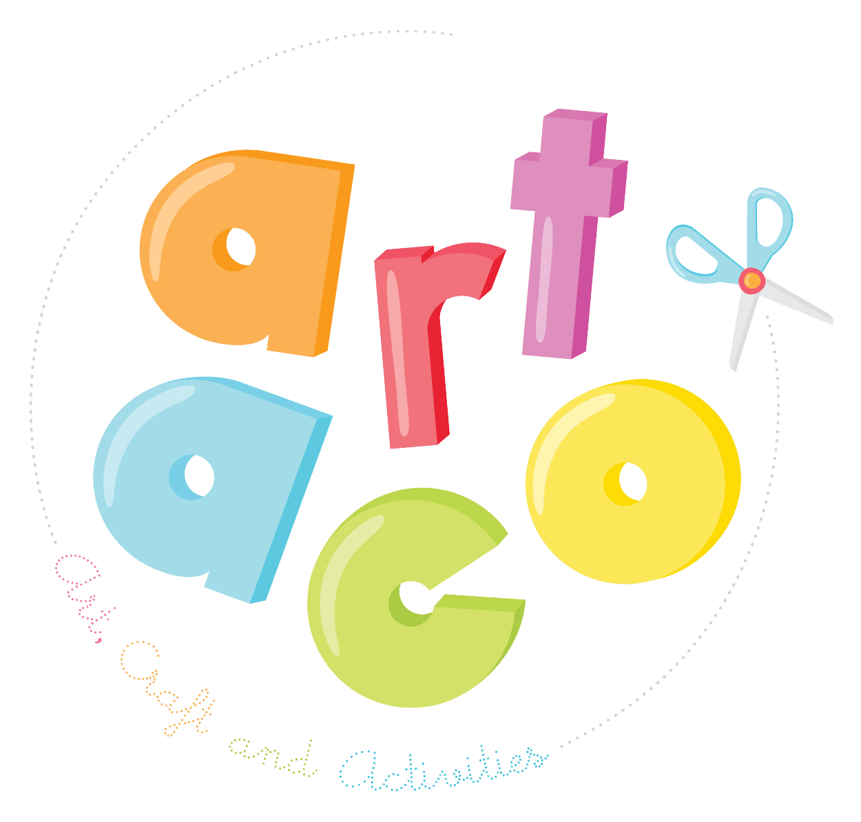 This is the colourful logo of Artaco, Bringing Fun To Children of All Ages