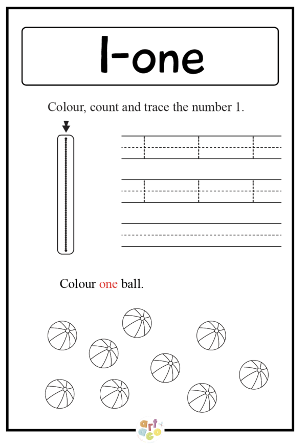 These number worksheets are perfect for teaching numbers 1-20. Your children will love writing and tracing the numbers and counting objects. There’s a lot of engaging activities that your kids will love to do while learning numbers at the same time. These worksheets will not only help your students with counting, but they will also help them build skills in number formations, writing the names of numbers, recognising numbers, matching exercises and lots of colouring in and fun play.